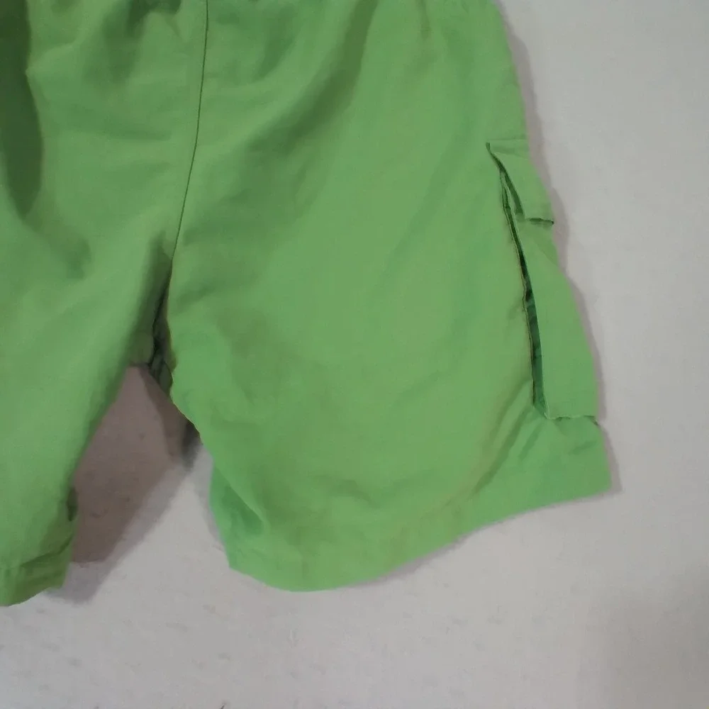 Lands End cargo hiking‎ shorts men's 34 x 8 green Comfort waist Dri-Fit outdoor